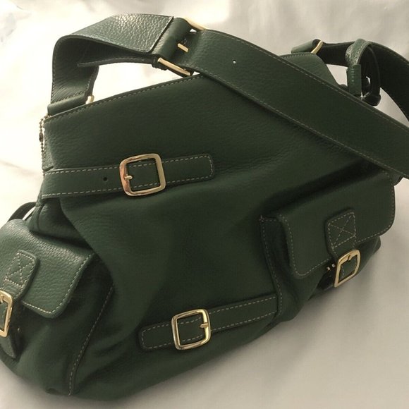 Vintage Maxx New York Leather Bag, Deep Green, New - Picture 10 of 10